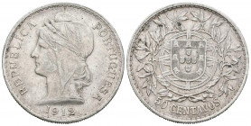 PORTUGAL. 50 Centavos (Ar. 12,51/31mm). 1912. (Km#561). MBC+