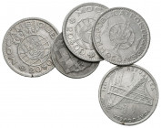 PORTUGAL. Conjunto de 6 monedas de plata de Portugal y la colonia de Mozambique acuñadas entre 1915 y 1966. Diferentes módulos así como estados de con...