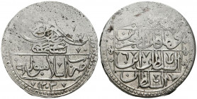 TURQUÍA (Imperio Otomano). 1 Yuzluk (Ar. 30,87g/44mm). 1789 (1203/6H). Selim III. Estambul. (Km#507). MBC