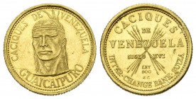 VENEZUELA. Caciques de Venezuela: Guaicaipuro. (Au. 1,48g/14mm). 1960. Caracas. EBC-.