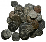 IMPERIO ROMANO. Conjunto formado po 44 pequeños bronces de diferentes emperadores del bajo imperio romano. Diferentes estados de conservación. A EXAMI...