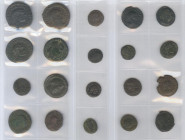 IMPERIO ROMANO. Lote compuesto por 57 bronces pequeños de diferentes emperadores y calidades. A EXAMINAR.
