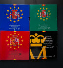 CONTEMPORANEO. Interesante y completo conjunto formado por decenas de acuñaciones conmemorativas de Pesetas y Ecus. Gran cantidad de piezas en plata e...