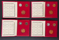 Variado y amplio lote de monedas de curso legal y conmemorativa españolas e internacionales, incluyendo piezas en plata, estuches y carteras además de...