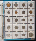 MONEDAS EXTRANJERAS. Magnífica y extensa colección de monedas presentada en 8 álbumes y compuesta por más de 2500 piezas en su gran mayoría del siglo ...