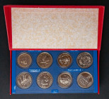 MONEDA EXTRANJERA. Colección temática sobre La Conservación de la Naturaleza compuesta por 72 monedas de plata de diferente países y acuñadas entre 19...