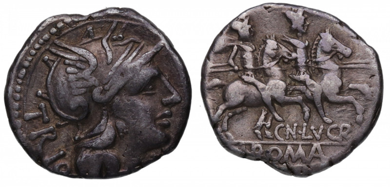 136 a.C. Lucretia. Roma. Denario. (Ffc-822). (Craw-237/1). (Cal-910). Ag. 3,77 g...