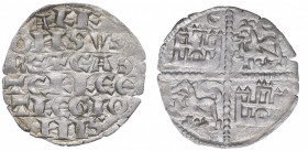1252-1284. Alfonso X (1252-1284). CRECIENTE. Dinero 6 lineas. A. BURGOS 238. Ve. 0,80 g.  Vellón rico Escasa así. EBC-. Est.100.