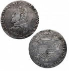 1557. Felipe II (1556-1598). Nimega. Ducatón . Ag. 28,00 g. Título Rey de Inglaterra. Escasa. MBC. Est.250.