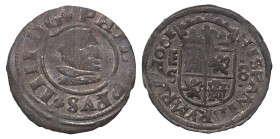 1661. Felipe IV (1621-1665). Segovia. 8 Maravedís. A&C 393. Ae. 1,99 g. Escasa. Restos de plateado. MBC+. Est.35.