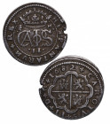 1682. Carlos II (1665-1700). Segovia. 2 reales. M. A&C 442. Ag. 6,18 g. ESCASA. MBC+. Est.130.