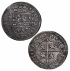 1718. Felipe V (1700-1746). Sevilla. 2 reales. M. A&C 977. Ag. 4,86 g. ESCASA. MBC+. Est.140.