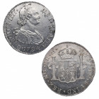 1794. Carlos IV (1788-1808). Guatemala. 2 Reales. M. A&C 551. Ag. 6,75 g. Excelente reverso con brillo espejo, pero limpieza en anverso. EBC / SC. Est...