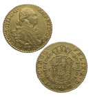 1792. Carlos IV (1788-1808). Madrid. 1 escudo. MF. A&C 1109. Au. 3,40 g. Atractiva. Brillo original. Insignificante hojita en anverso. EBC. Est.300.