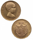 1890*90. Alfonso XIII (1886-1931). Madrid. 20 pesetas. MPM. A&C 114. Au. 6,45 g. Bella. Brillo original. SC-. Est.500.
