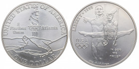 1995-D. Estados Unidos. 1 Dólar. Ag. 26,46 g. SC. Est.55.