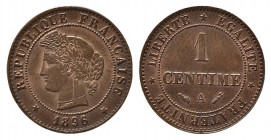 FRANCIA. 1 centime 1896. FDC