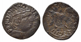 L'AQUILA. Ferdinando I d’Aragona (1458-1494). Cavallo AE (1,76 g). D'Andrea-Andreani 90-100. qBB