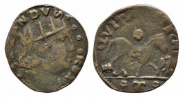 L'AQUILA. Ferdinando I d’Aragona (1458-1494). Cavallo AE (2,03 g). D'Andrea-Andreani 102-119. qBB