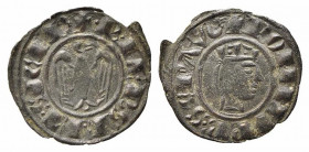BRINDISI o MESSINA. Federico II (1197-1250). Denaro Mi (0,60 g). Testa coronata a destra - R/Aquila. Sp.126. BB-SPL