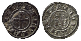 BRINDISI o MESSINA. Federico II (1197-1250). Denaro Mi (0,63 g). IP nel campo - R/croce patente. Sp.137. BB-SPL