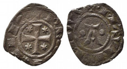 BRINDISI o MESSINA. Manfredi (1258-1264). Denaro Mi (0,72 g). Spahr 193. BB+