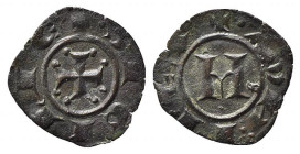 BRINDISI o MESSINA. Manfredi (1258-1264). Denaro Mi (0,53 g). Spahr 204. BB-SPL