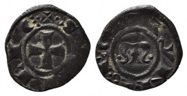BRINDISI o MESSINA. Manfredi (1258-1264). Denaro Mi (0,71 g). Spahr 208. BB+