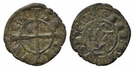 BRINDISI o MESSINA. Manfredi (1258-1264). Denaro Mi (0,66 g). Spahr 200. qBB