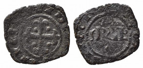 BRINDISI o MESSINA. Carlo I d'Angiò (1266-1285). Denaro Mi (0,63 g). Spahr 23. MB+