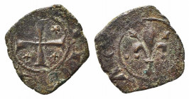 BRINDISI o MESSINA. Carlo I d'Angiò (1266-1285). Denaro Mi (0,73g). Spahr 25. qBB
