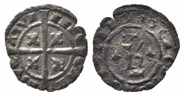 BRINDISI o MESSINA. Carlo I d'Angiò (1266-1285). Denaro Mi (0,33 g). Spahr 31. BB