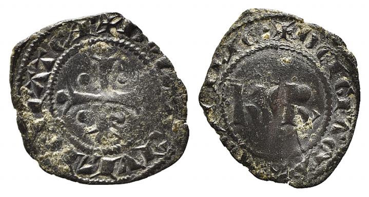 BRINDISI o MESSINA. Carlo I d'Angiò (1266-1285). Denaro Mi (0,53 g). Spahr 36. B...