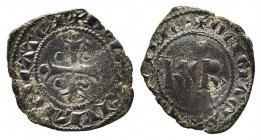 BRINDISI o MESSINA. Carlo I d'Angiò (1266-1285). Denaro Mi (0,53 g). Spahr 36. BB