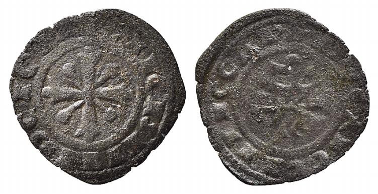 BRINDISI o MESSINA. Carlo I d'Angiò (1266-1285). Denaro Mi (0,49 g). Spahr 38. q...