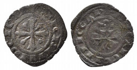 BRINDISI o MESSINA. Carlo I d'Angiò (1266-1285). Denaro Mi (0,49 g). Spahr 38. qBB