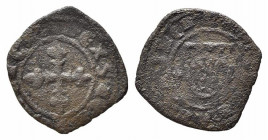 BRINDISI o MESSINA. Carlo I d'Angiò (1266-1285). Denaro Mi (0,74 g). Spahr 40. MB-BB
