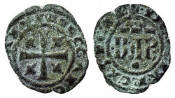 BRINDISI o MESSINA. Carlo I d'Angiò (1266-1285). Denaro Mi (0,50 g). Spahr 50. MB-BB