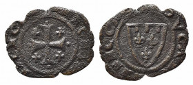 BRINDISI o MESSINA. Carlo I d'Angiò (1266-1285). Denaro Mi (0,58 g). Spahr 54. BB