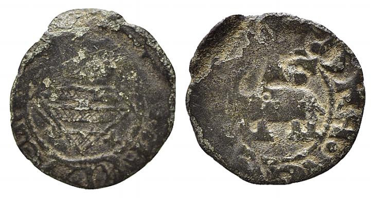 CATANIA. Federico IV d'Aragona (1355-1377). Denaro Mi (0.71 g). FRIDERICVS DEI; ...