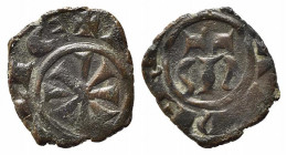 MANFREDONIA. Manfredi (1258-1264). Denaro Mi (0,80 g). Spahr 215. BB