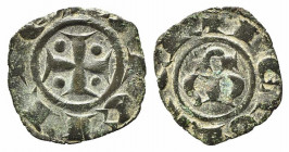 MANFREDONIA. Manfredi (1258-1264). Denaro Mi (0,52 g). Spahr 217. BB