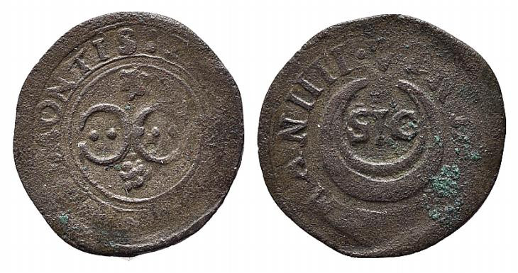 MANTOVA. Vincenzo I Gonzaga (1587-1612). Quattrino SIC Mi (0,77 g). Bignotti 50....