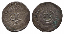 MANTOVA. Vincenzo I Gonzaga (1587-1612). Quattrino SIC Mi (0,77 g). Bignotti 50. qBB