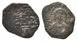 MESSINA. Ruggero II (1105-1154). Follaro AE (0,94 g). Sp. 62. qBB