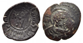 MESSINA. Guglielmo I (1154-1166). Frazione di follaro AE (1,22 g). MIR 33; Sp. 99. qBB