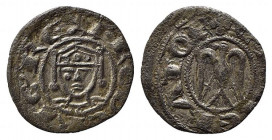 MESSINA. Enrico VI (1194-1197). Denaro (1196) a nome di Enrico e Federico Mi (0,47 g). Sp. 32 - RR. qSPL