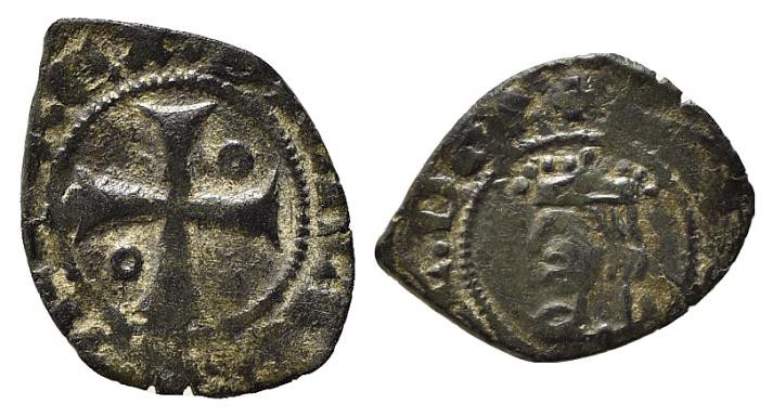 MESSINA. Ludovico (1342-1356). Denaro Mi (0,67 g). Testa coronata a sinistra - R...