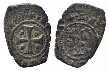 MESSINA. Ludovico (1342-1356). Denaro Mi (0,67 g). Testa coronata a sinistra - R/croce patente, cerchietti in ogni campo. Spahr manca. MB-BB