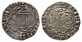 MESSINA. Federico IV il Semplice (1355-1377). Pierreale senza sigle Ag (2,51 g). MIR 194; Spahr 1-9. BB+